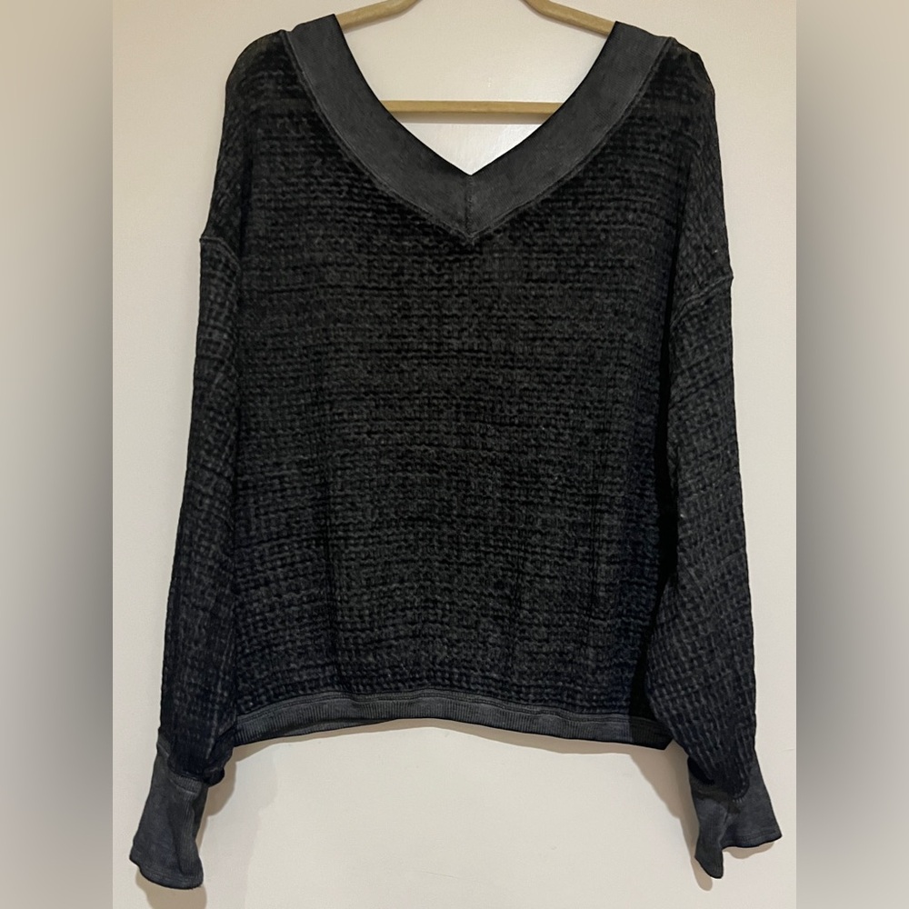 Women’s We The Free Charcoal V-Neck Sweater